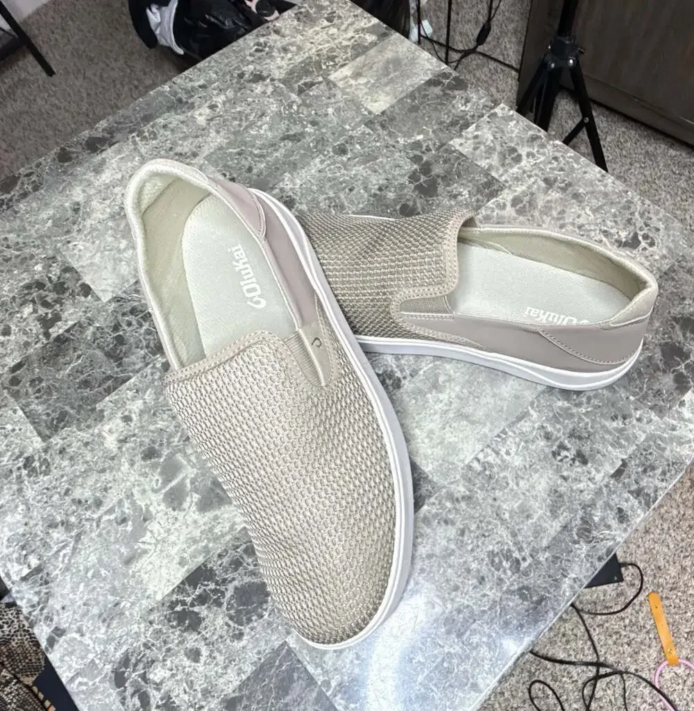 OluKai Lae'ahi Textile Mesh Slip-On Shoes Clay